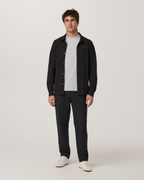 Long Sleeve Ponto Button Down Shirt | Black