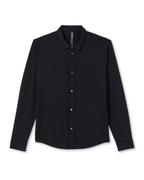 Long Sleeve Ponto Button Down Shirt | Black