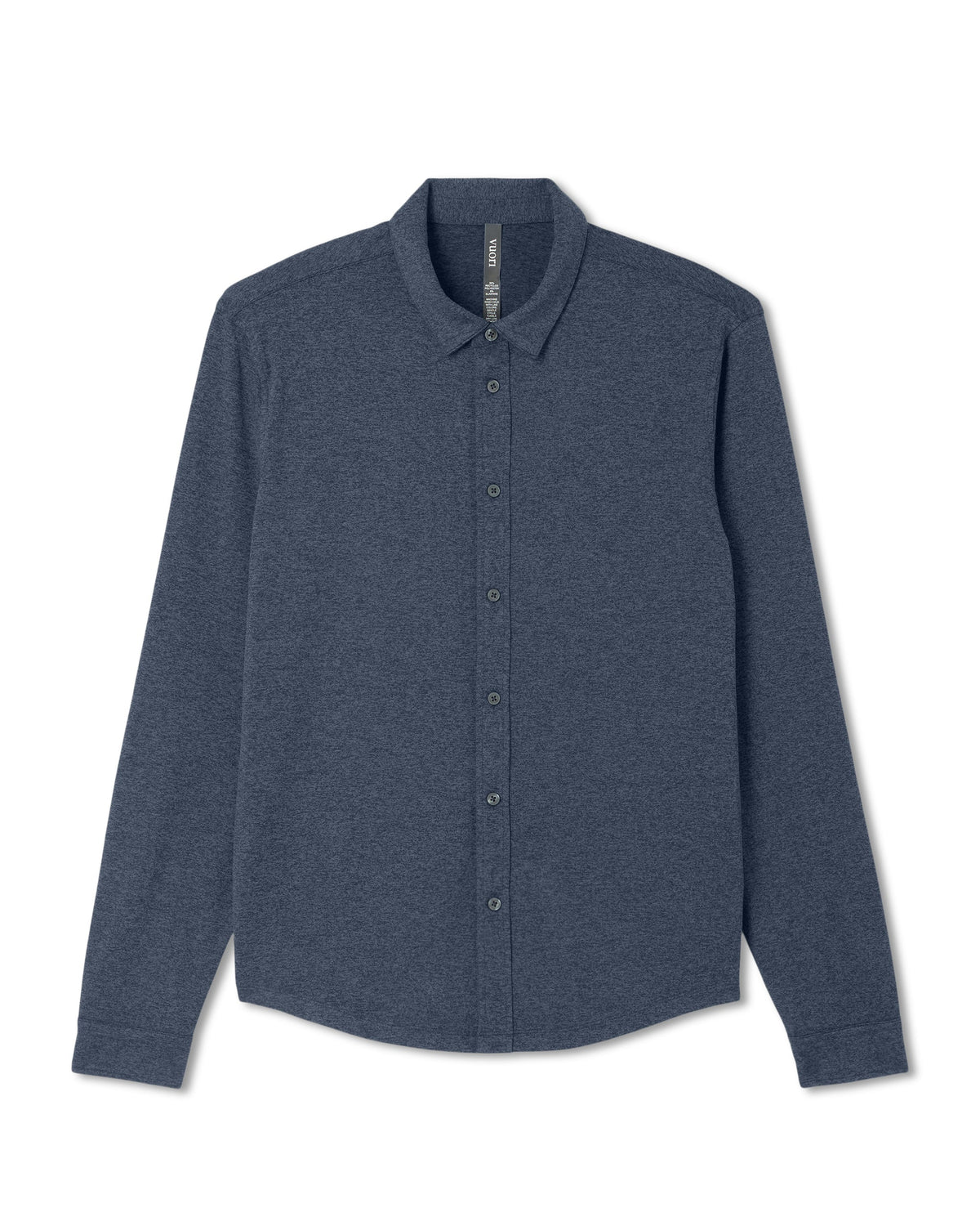 Long Sleeve Ponto Button Down Shirt | Azure Heather