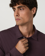 Long Sleeve Ponto Button Down Shirt | Raisin Heather