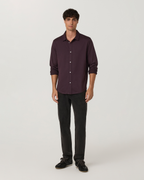 Long Sleeve Ponto Button Down Shirt | Raisin Heather
