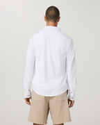 Long Sleeve Ponto Button Down Shirt | White