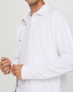Long Sleeve Ponto Button Down Shirt | White
