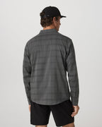 Long Sleeve Plaid Button Down Shirt | Dark Pewter