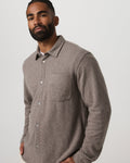 Long Sleeve Altitude Wool Button Down - Relaxed Fit | Phantom Grey