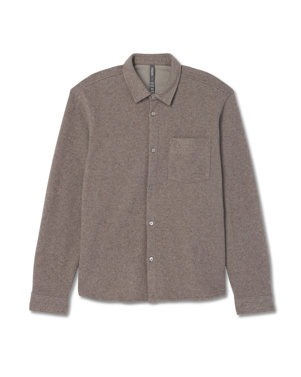 Long Sleeve Altitude Wool Button Down - Relaxed Fit | Phantom Grey