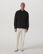 Long Sleeve Altitude Wool Button Down - Relaxed Fit | Volcanic Ash