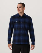 Long Sleeve Flannel Button Down Shirt | Blue Coast