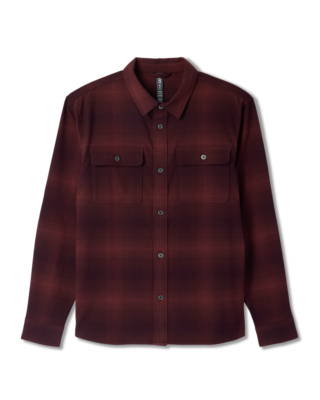 Long Sleeve Flannel Button Down Shirt | Raisin