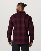 Long Sleeve Flannel Button Down Shirt | Raisin