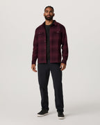 Long Sleeve Flannel Button Down Shirt | Raisin