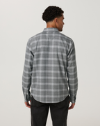 Long Sleeve Midweight Flannel Shirt | Grey Heather