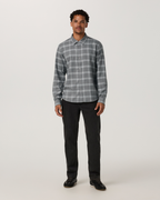 Long Sleeve Midweight Flannel Shirt | Grey Heather