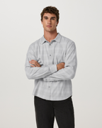 Long Sleeve Midweight Flannel Shirt | Sky Grey