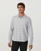 Long Sleeve Midweight Flannel Shirt | Sky Grey