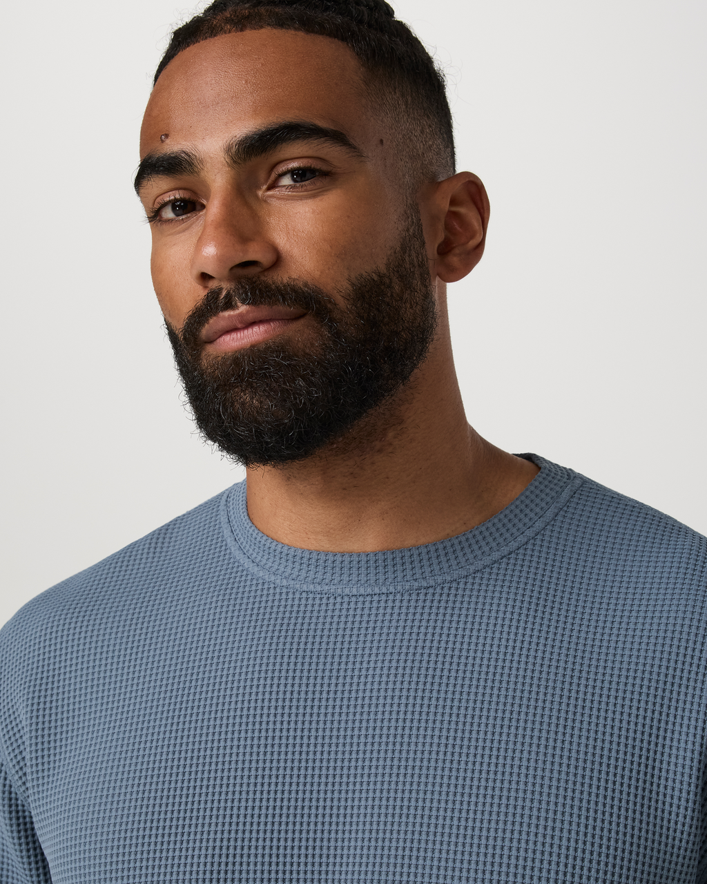 Short Sleeve Lightweight Tech Waffle Tee - Relaxed Fit | Waterfall