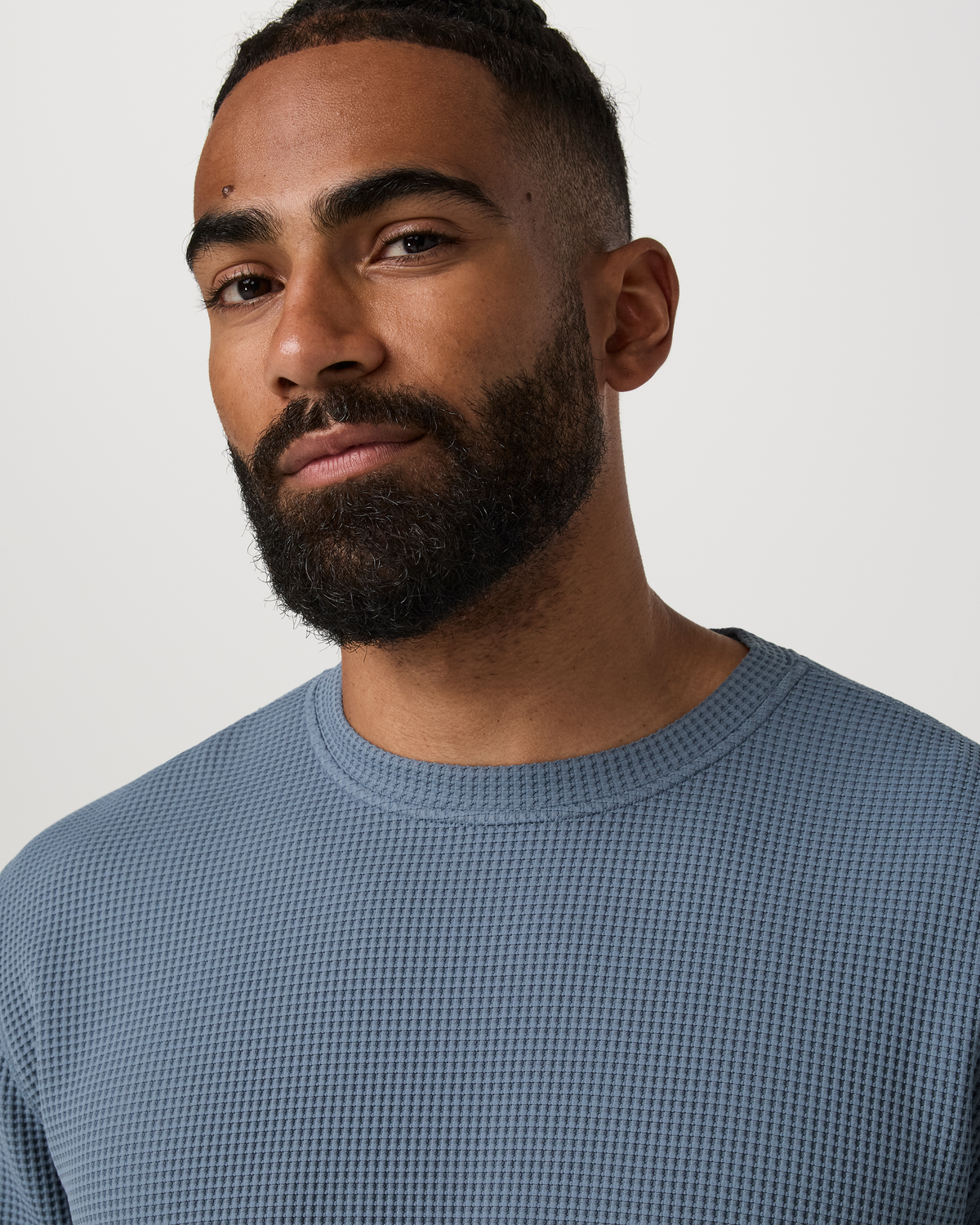 Short Sleeve Lightweight Tech Waffle Tee - Relaxed Fit | Waterfall