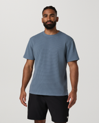 Short Sleeve Lightweight Tech Waffle Tee - Relaxed Fit | Waterfall
