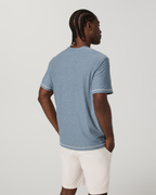 Short Sleeve Strato Tech Tee - Contrast | Waterfall Heather