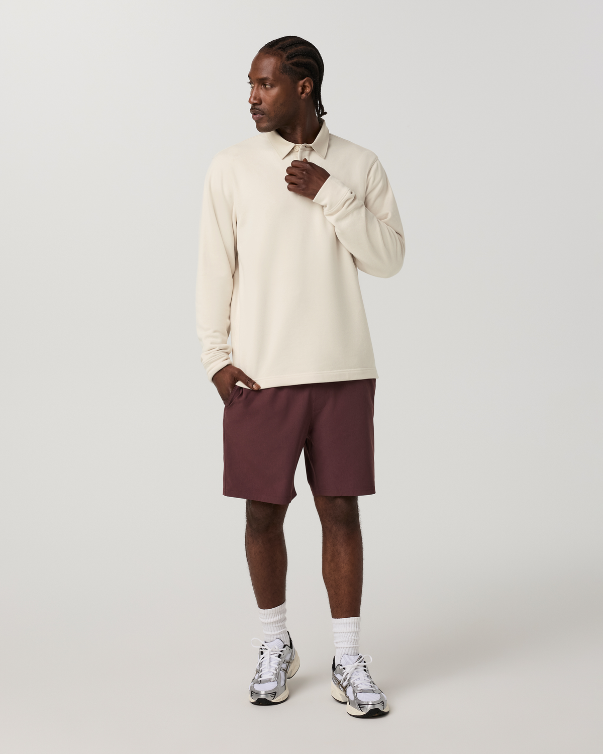 Long Sleeve Cypress Rugby | Bone