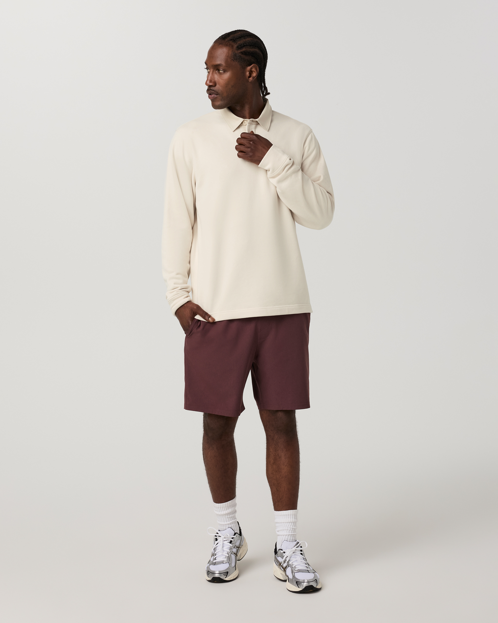 Long Sleeve Cypress Rugby | Bone
