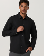 Long Sleeve Manhattan Button Down Shirt | Black