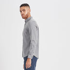 Bishop Long-Sleeve Button-Down | Light Grey