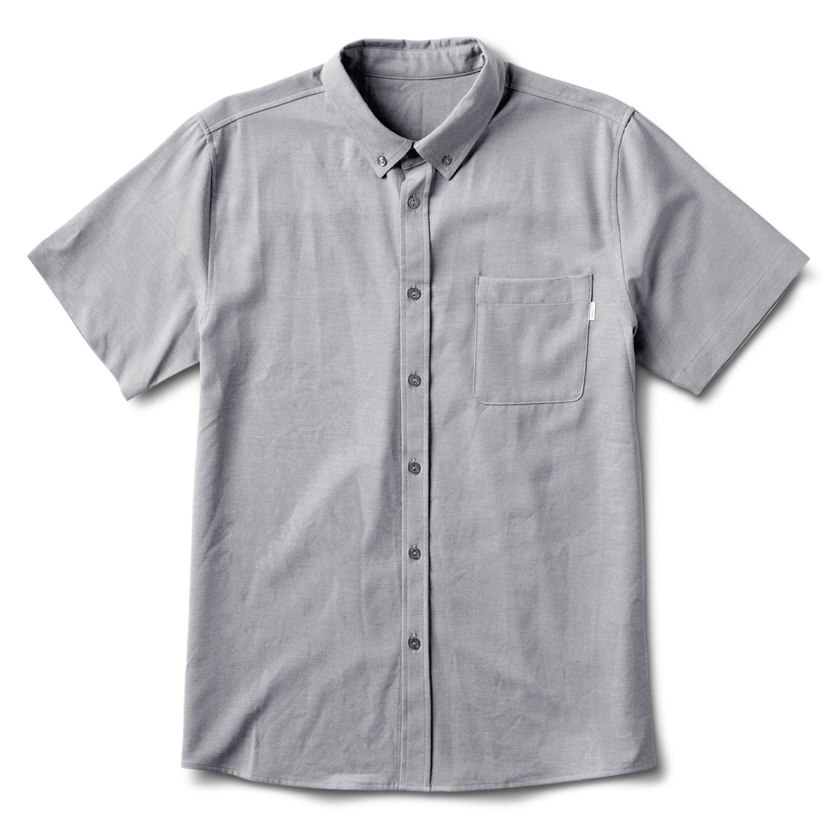 Bishop Short-Sleeve Button-Down | Light Grey