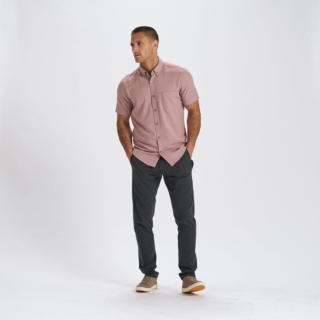 Bishop Short-Sleeve Button-Down | Saltwater Red