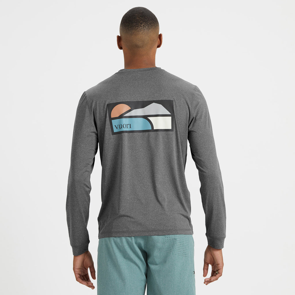 Long-Sleeve Uluwatu Water Tee | Charcoal Heather
