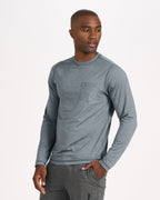 Long Sleeve Tradewind Performance Tee | Cloud Heather