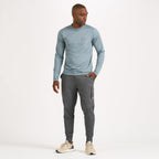 Long-Sleeve Tradewind Performance Tee | Steel Blue Heather