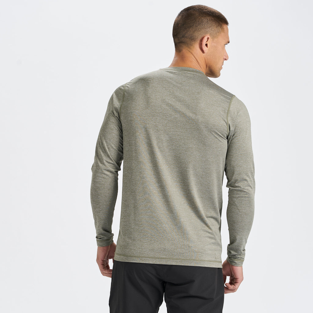 Long-Sleeve Tradewind Performance Tee | Army Heather