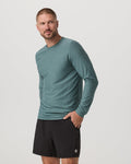 Long Sleeve Strato Tech Tee | Bluegrass Heather