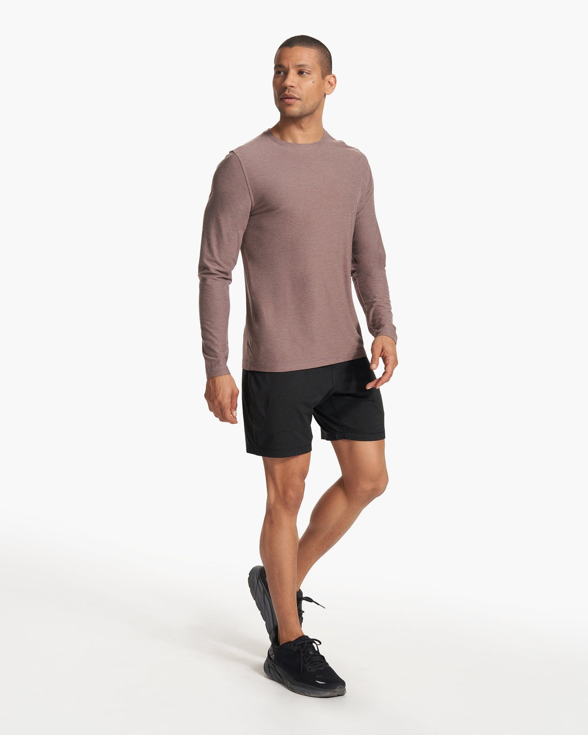 Long Sleeve Strato Tech Tee | Hazel Heather