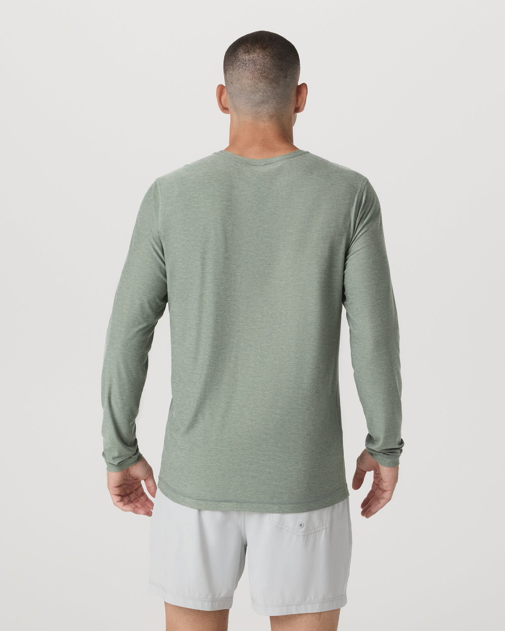Long Sleeve Strato Tech Tee | Thyme Heather