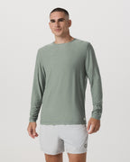 Long Sleeve Strato Tech Tee | Thyme Heather
