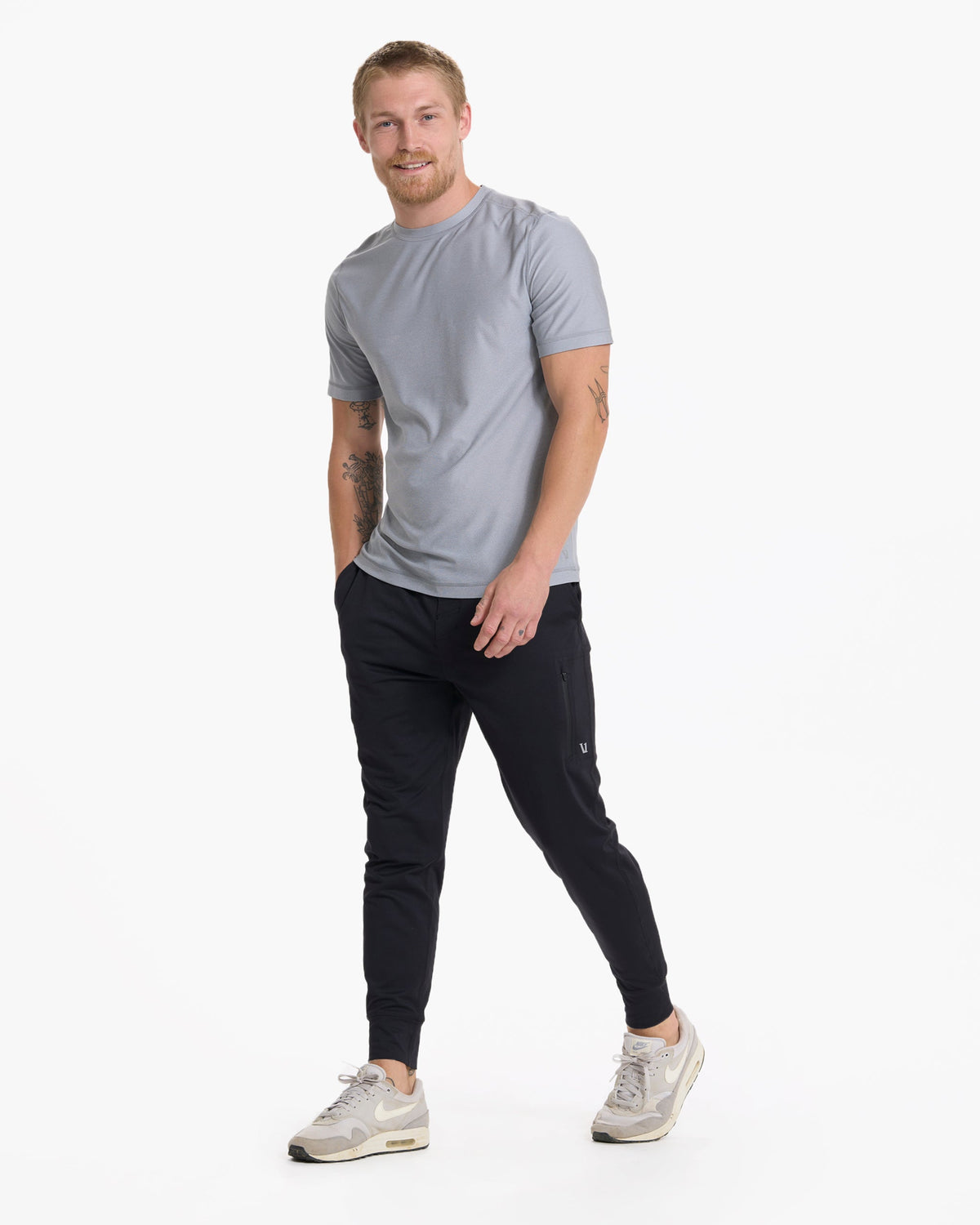 Grandview Tech Tee | Light Heather Grey