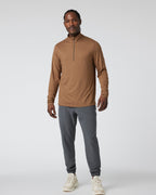 Ease Performance Half Zip 2.0 | Pecan Heather
