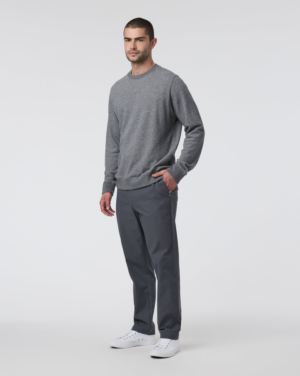 Cypress Logo Crew | Heather Grey