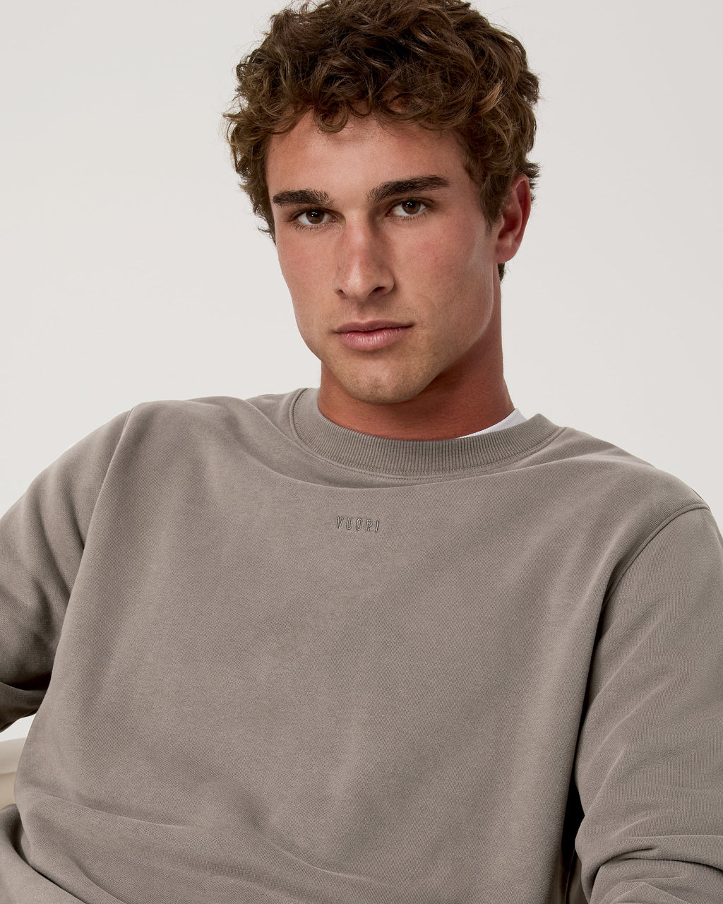 Cypress Logo Crew | Smokey Taupe