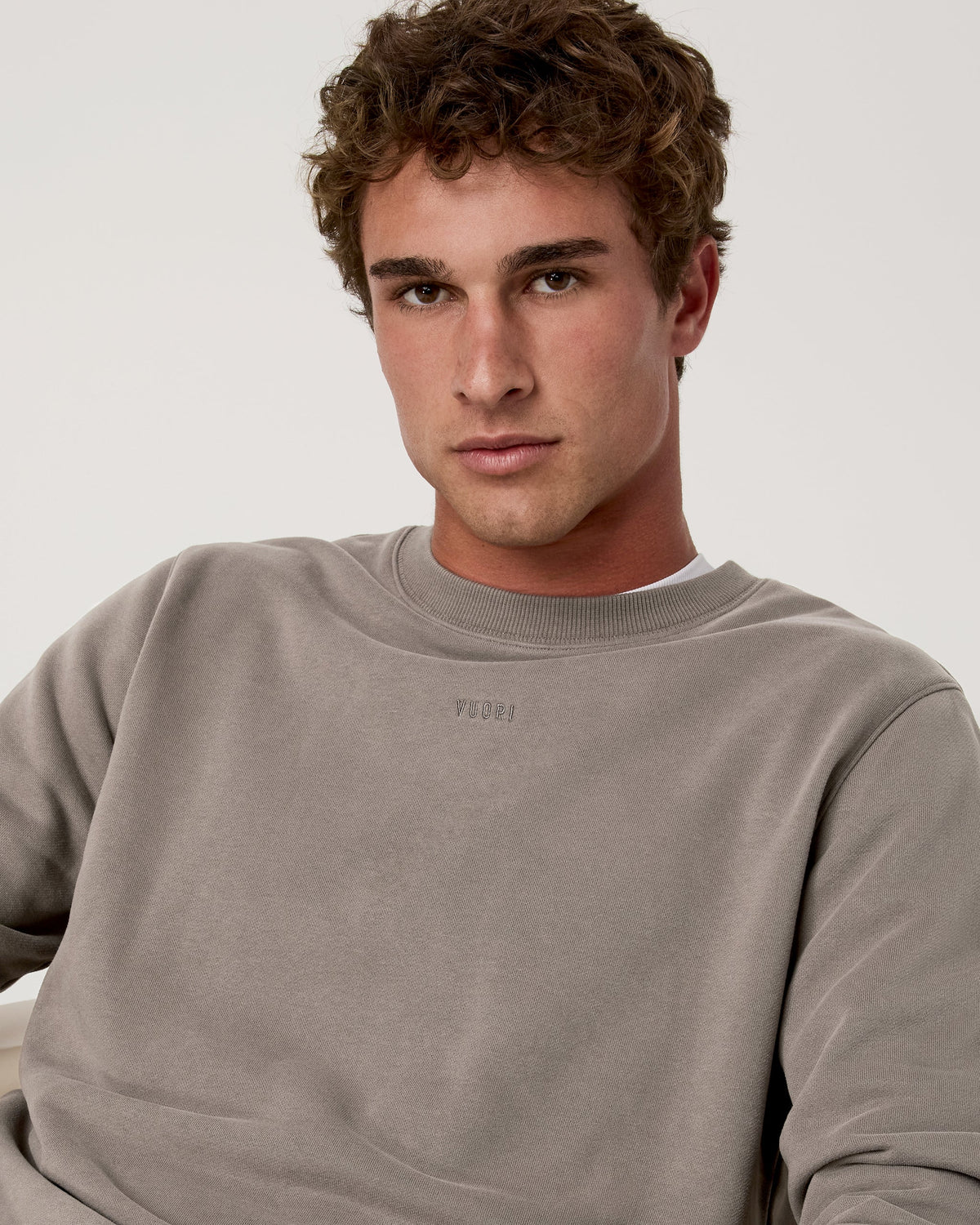 Cypress Logo Crew | Smokey Taupe