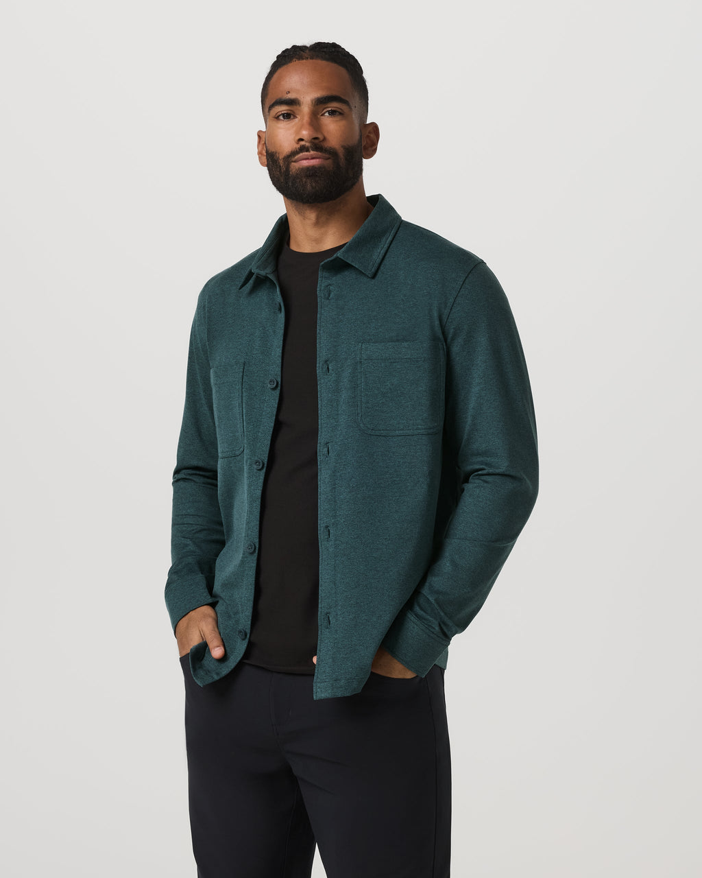 Coronado Shirt Jacket | Deep Sea Heather