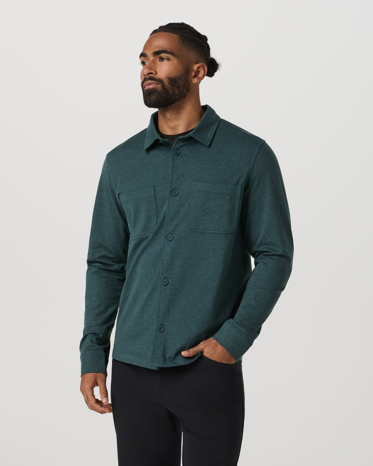 Coronado Shirt Jacket | Deep Sea Heather