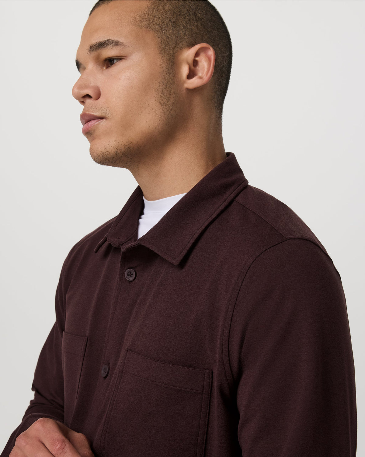 Coronado Shirt Jacket | Mahogany Heather