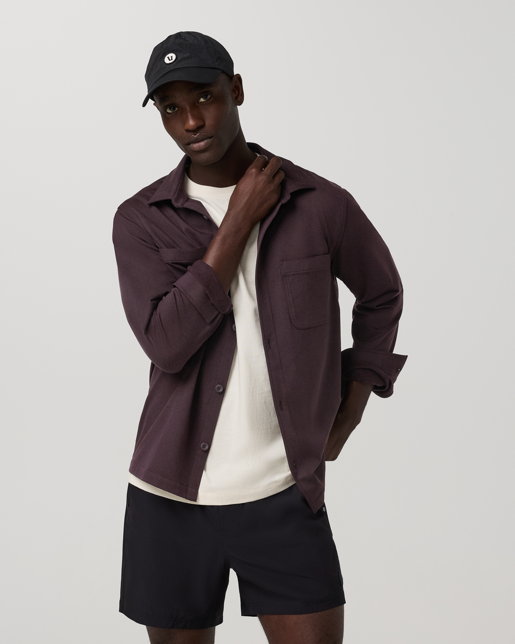 Coronado Shirt Jacket | Raisin Heather