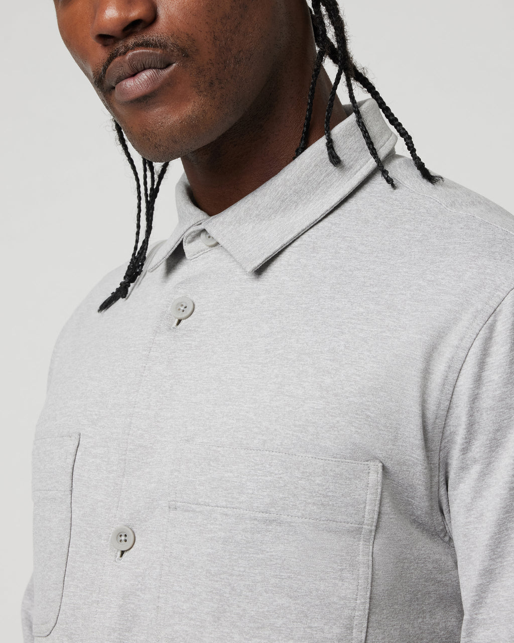 Coronado Shirt Jacket | Light Heather Grey