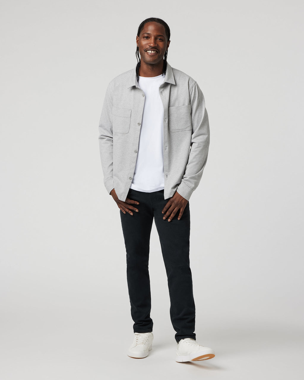 Coronado Shirt Jacket | Light Heather Grey