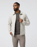 Beldon Shirt Jacket Knit Twill | Oatmeal