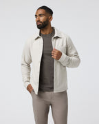 Beldon Shirt Jacket Knit Twill | Oatmeal